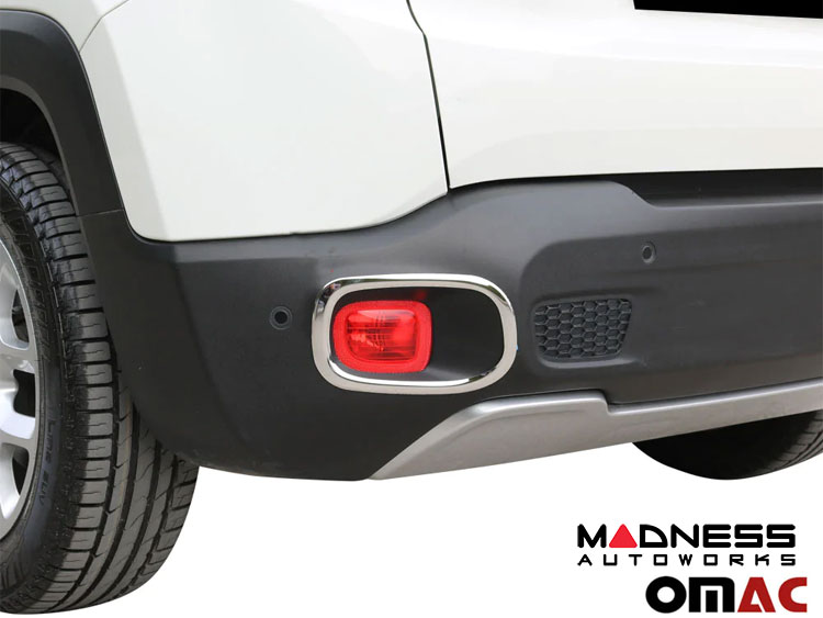 Jeep Renegade Rear Reflector Trim Set - Chrome